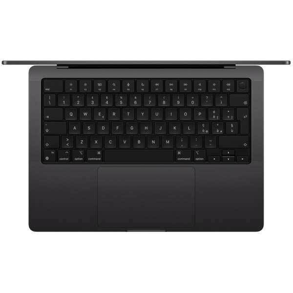APPLE MacBook Pro 14", M4 10CPU/10 GPU, 16GB, 512GB, Space Black, ZEE - mw2u3ze/a