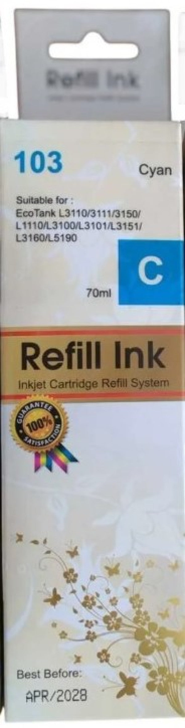 INKJET EP 103 E103 Dopuna Cyan SINO boja bocica sadrži 70 ml mastila za Epson EPIJC103SC