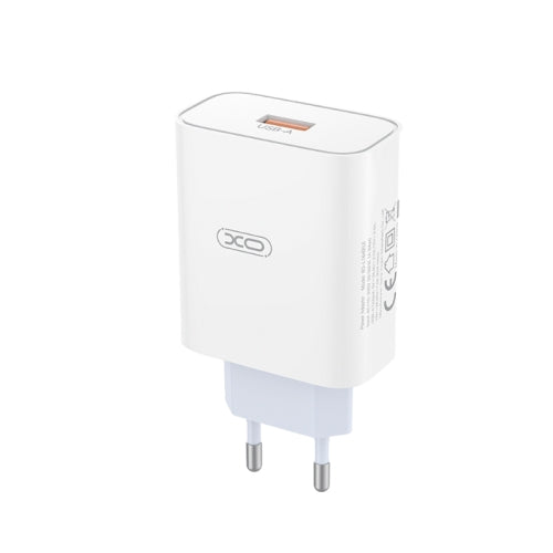 XO Kućni punjač sa kablom od 120W (USB-A) L164, Beli