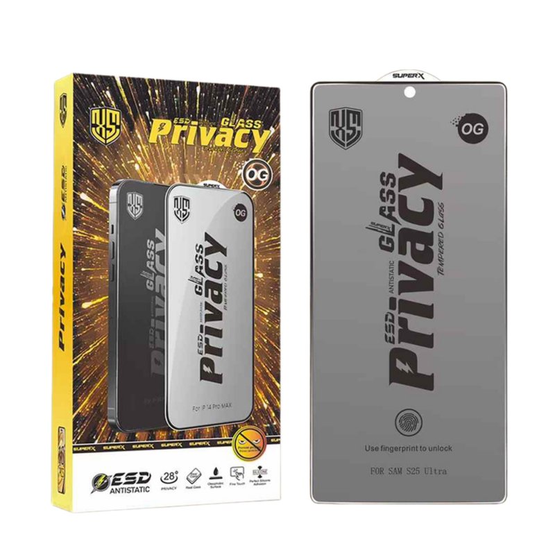 Zastitno staklo OG Privacy Antistatic 10in1 za iPhone 15 / iPhone 16